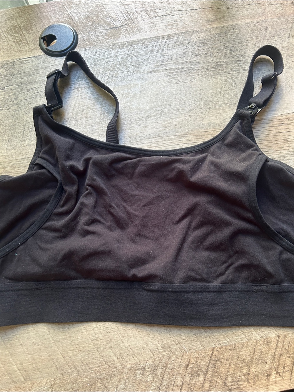 Black Women's Adjustable-Strap Nursing and pumping bra MomCozy Large